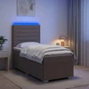 Lova LED lovos čiužinys su LED apšvietimu Taupe 100 x 200 cm Audinys