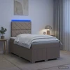 Lova LED lovos čiužinys su LED apšvietimu Taupe 120 x 190 cm Audinys