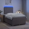 Lova LED lovos čiužinys su LED apšvietimu Taupe 120 x 190 cm Audinys