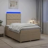 Lova LED lovos čiužinys su LED apšvietimu Kreminė 120 x 200 cm