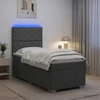LED lovos čiužinys su LED apšvietimu Tamsiai pilka 90 x 190 cm