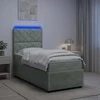 Lova LED lovos čiužinys su LED apšvietimu Šviesiai pilka 90 x 200 cm