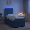 Lova LED lovos čiužinys su LED apšvietimu Mėlyna 90 x 190 cm Aksomas