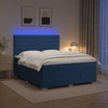 Lova LED lovos čiužinys su LED apšvietimu Mėlyna 200 x 200 cm