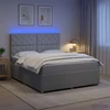 Lova LED lovos čiužinys su LED apšvietimu Šviesiai pilka Audinys