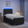 Lova LED lovos čiužinys su LED apšvietimu Juoda 80 x 200 cm Audinys