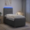 LED lovos čiužinys su LED apšvietimu Tamsiai pilka 90 x 190 cm
