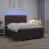 Lova LED lovos čiužinys su LED apšvietimu Tamsiai rudas 140 x 200 cm