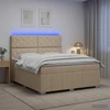 Lova LED lovos čiužinys su LED apšvietimu Kreminė 140 x 190 cm