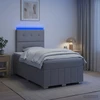 Lova LED lovos čiužinys su LED apšvietimu Šviesiai pilka Audinys
