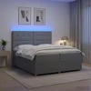 Lova LED lovos čiužinys su LED apšvietimu Šviesiai pilka Audinys