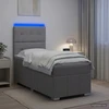 Lova LED lovos čiužinys su LED apšvietimu Šviesiai pilka Audinys