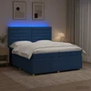Lova LED lovos čiužinys su LED apšvietimu Mėlyna 200 x 200 cm