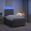 Lova LED lovos čiužinys su LED apšvietimu Taupe 120 x 190 cm Audinys