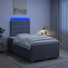Lova LED lovos čiužinys su LED apšvietimu Šviesiai pilka Audinys