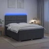 Lova LED lovos čiužinys su LED apšvietimu Tamsiai pilka 180 x 200 cm