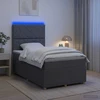 Lova LED lovos čiužinys su LED apšvietimu Tamsiai pilka 120 x 190 cm