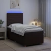 Lova LED lovos čiužinys su LED apšvietimu Tamsiai rudas 80 x 200 cm