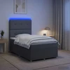 Lova LED lovos čiužinys su LED apšvietimu Tamsiai pilka 120 x 200 cm