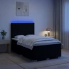 Lova LED lovos čiužinys su LED apšvietimu Juoda 120 x 200 cm Audinys