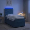 Lova LED lovos čiužinys su LED apšvietimu Mėlyna 90 x 190 cm Aksomas