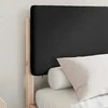 Lova Lovo rėmas su apmuštu galvūgaliu Juoda 135 x 190 cm
