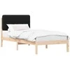 Lova Lovo rėmas su apmuštu galvūgaliu Juoda 80 x 200 cm