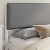 Lova Lovo rėmas su apmuštu galvūgaliu Šviesiai pilka 200 x 200 cm
