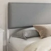 Lovo rėmas su apmuštu galvūgaliu Šviesiai pilka 180 x 200 cm