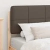 Lova Lovo rėmas su apmuštu galvūgaliu Taupe 75 x 190 cm