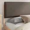 Lovo rėmas su apmuštu galvūgaliu Taupe 180 x 200 cm
