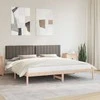 Lova Lovo rėmas su apmuštu galvūgaliu Taupe 200 x 200 cm