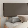 Lovo rėmas su apmuštu galvūgaliu Taupe 200 x 200 cm