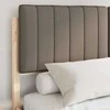 Lovo rėmas su apmuštu galvūgaliu Taupe 140 x 190 cm