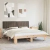 Lova Lovo rėmas su apmuštu galvūgaliu Taupe 180 x 200 cm