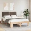 Lova Lovo rėmas su apmuštu galvūgaliu Taupe 135 x 190 cm