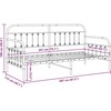 Lova Dienos lovos rėmas Balta 107 x 203 cm