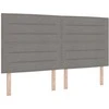 Kiemas lova su čiužiniu Taupe 200 x 200 cm audinys