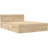 Lova Lovos rėmas 2 pcs Sonoma 137 x 188 cm Apdirbta mediena