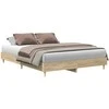 Lova Lovos rėmas 2 pcs Sonoma 152 x 203 cm Apdirbta mediena