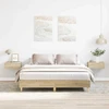 Lova Lovos rėmas 2 pcs Sonoma 152 x 203 cm Apdirbta mediena