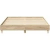 Lova Lovos rėmas 2 pcs Sonoma 152 x 203 cm Apdirbta mediena