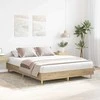 Lova Lovos rėmas 2 pcs Sonoma 152 x 203 cm Apdirbta mediena