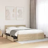 Lova Lovos rėmas 2 pcs Sonoma 153 x 203 cm Apdirbta mediena