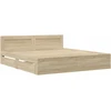 Lova Lovos rėmas 2 pcs Sonoma 193 x 203 cm Apdirbta mediena