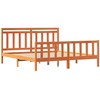 Lova Lovos rėmas 2 pcs Vaško ruda 205,5 x 185,5 x 100 cm