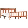 Lova Lovos rėmas 2 pcs Vaško ruda 205,5 x 185,5 x 100 cm