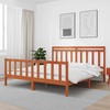 Lova Lovos rėmas 2 pcs Vaško ruda 205,5 x 185,5 x 100 cm