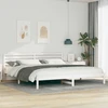 Lova Lovos rėmas Balta 180 x 210 cm Kietos pušies mediena