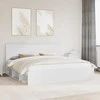 Lovos rėmas Balta 200 x 200 cm Kietos pušies mediena